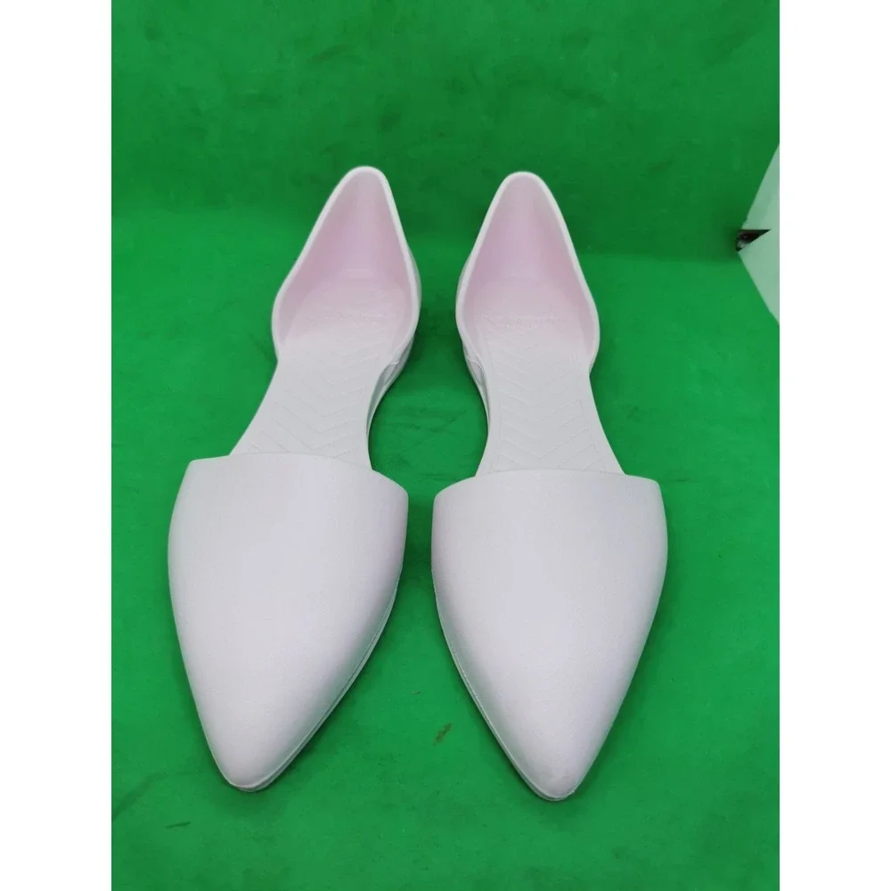 Native Womens Size 8 Audrey Dorsay Flats Jiffy Light Pink Slip On Waterproof
